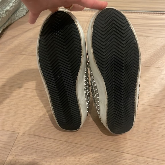 Golden goose Superstar Silver Studded Low-Top Sneakers 37 worn once - Picture 6 of 10